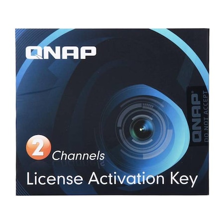 Qnap 2 Camera License Activation Key for Surveillance Station Pro LIC-CAM-NAS-2CH